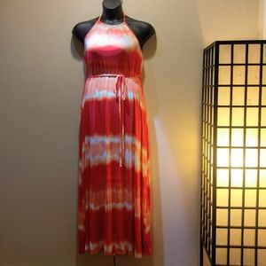 NY&CO  Halter Maxi Tie Dye Dress
